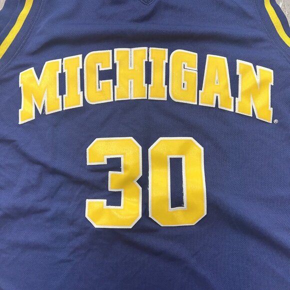 Vintage Michigan Wolverines Jersey Mens XL NCAA Basketball Foot Locker y2k - Picture 3 of 8